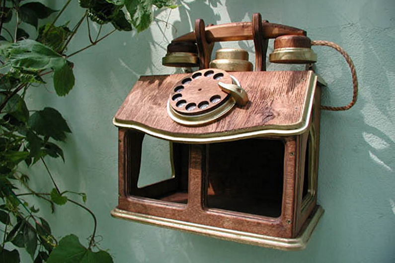 Направи си сам градински декорации - къщи за птици