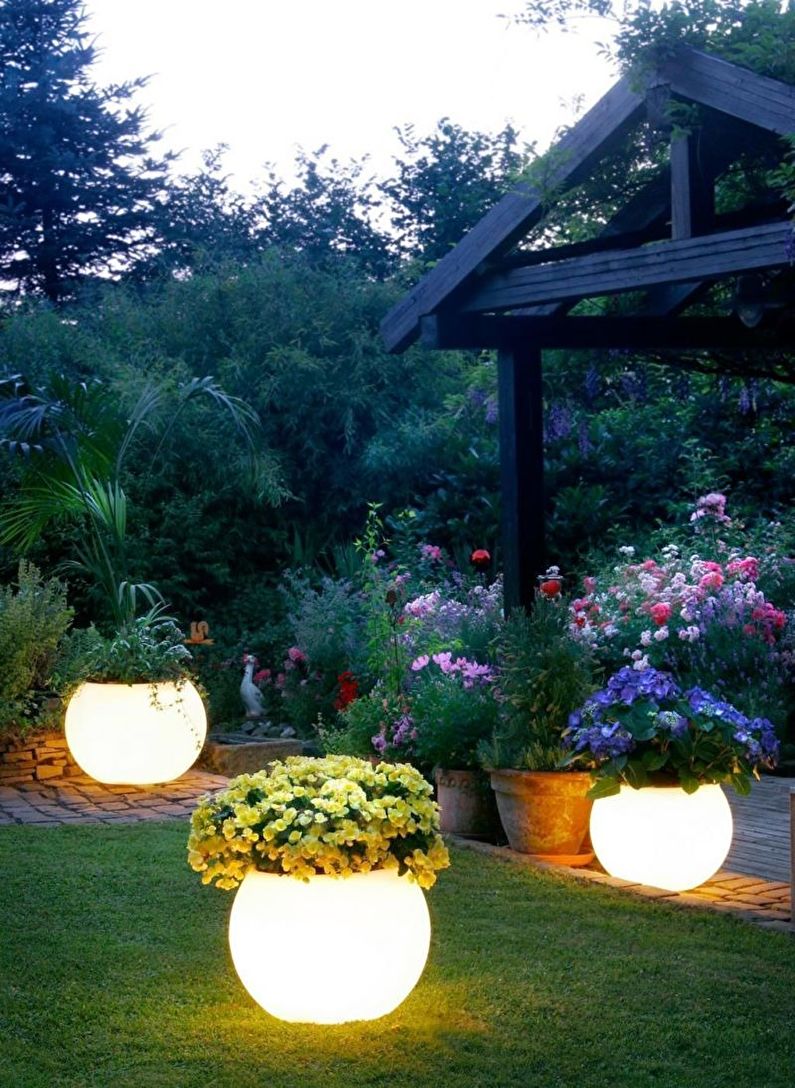 Decorazioni per giardino fai da te - Illuminazione