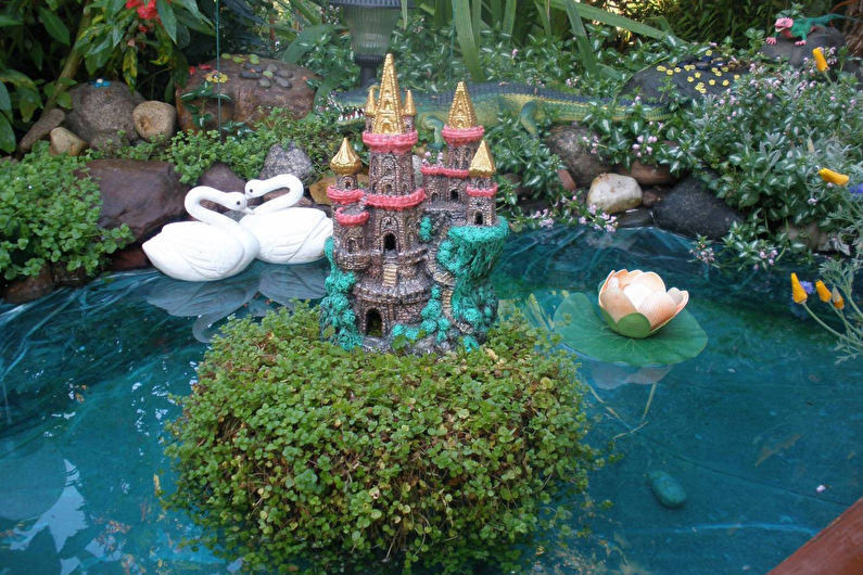 Decorações de jardim DIY - Lagoa