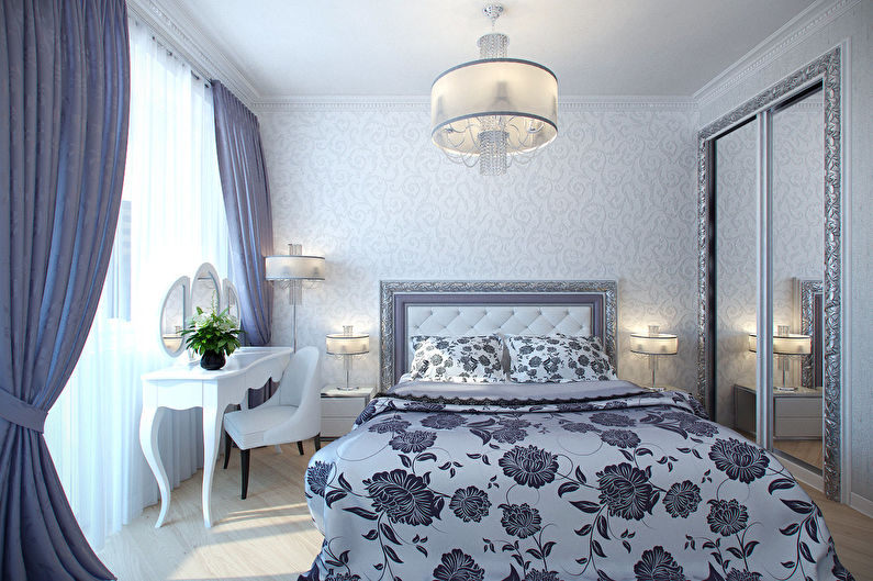 Дизайн на малка спалня в класически стил - Ефективно използване на пространството