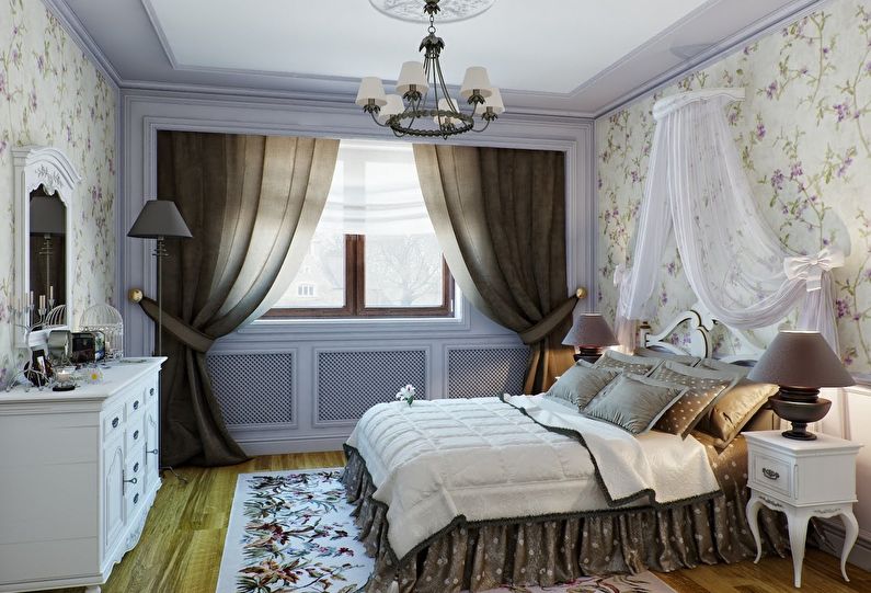 Thiết kế nội thất phòng ngủ theo phong cách cổ điển - ảnh