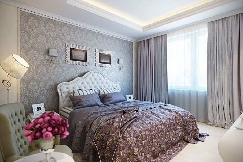 Sypialnia w klasycznym stylu - zdjęcie