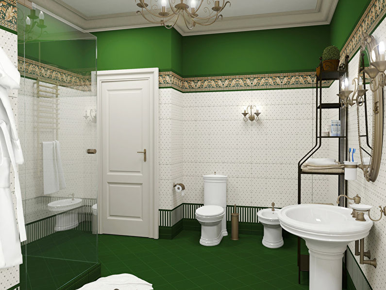 Kungs: klasiskā stila vannas istaba - 2. foto