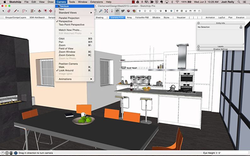 SketchUp - ซอฟต์แวร์ฟรีสำหรับการออกแบบตกแต่งภายใน