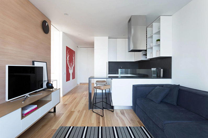 Obývací pokoj ve skandinávském stylu - interiérový design