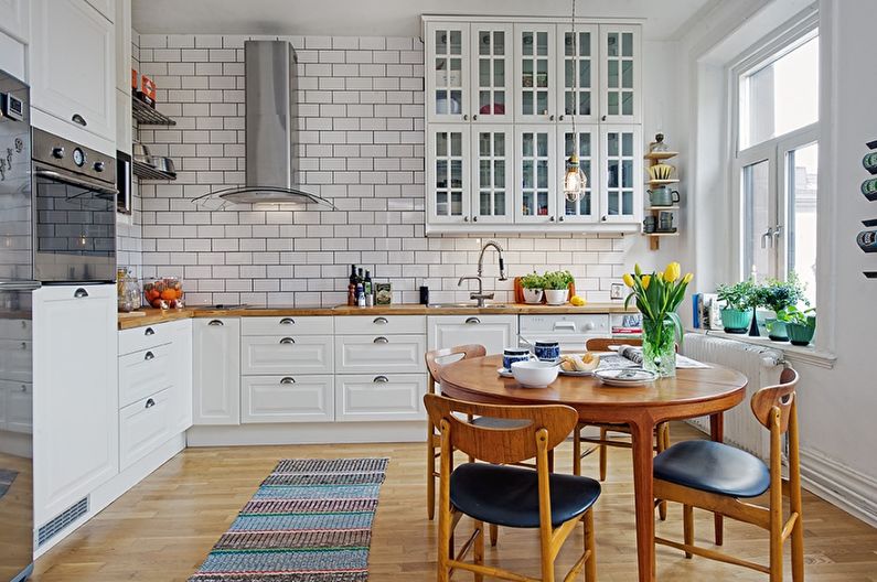 Vestavěná skandinávská kuchyně - interiérový design