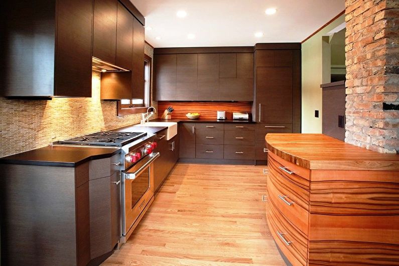 Built-in kitchens - photo, interior design