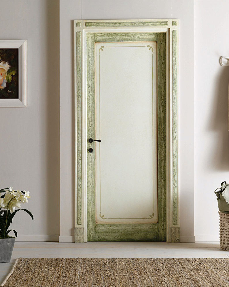 DIY régi ajtó dekoráció - öregedés