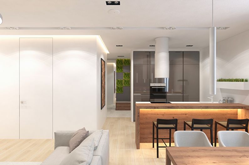 Дизайн на апартаменти в модерен еко-стил - снимка 4