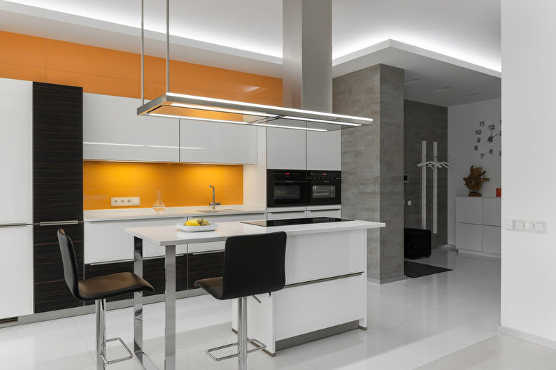 Virtuves dizains modernā stilā - 1. foto