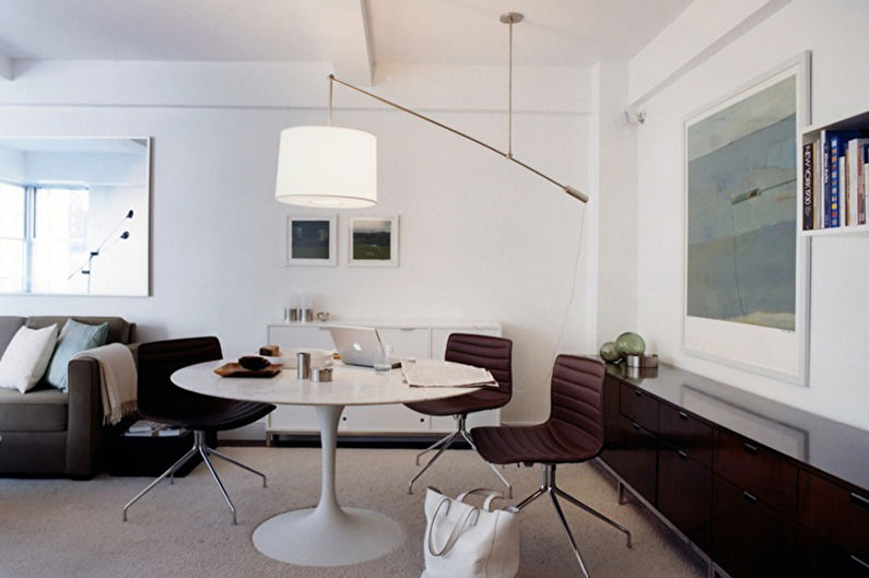 Minimalistyczne apartamenty - strefowe mieszkanie typu studio