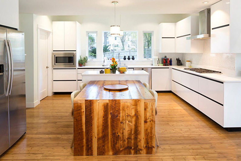 Design kuchyně - povrchová úprava podlahy