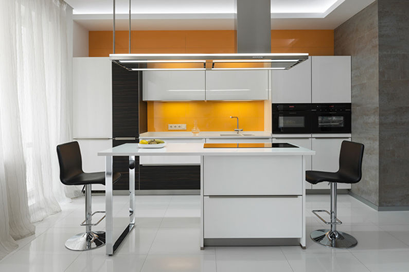 Køkken design i en moderne stil.