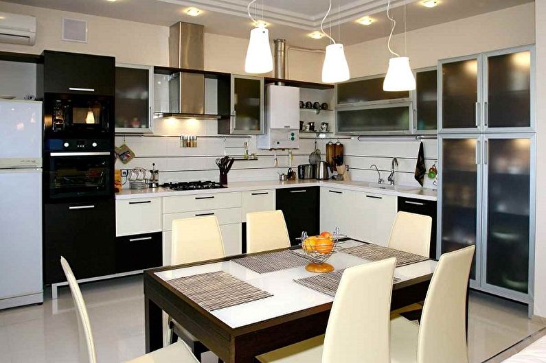 Дизајн кухиње 15 м² - Пхото