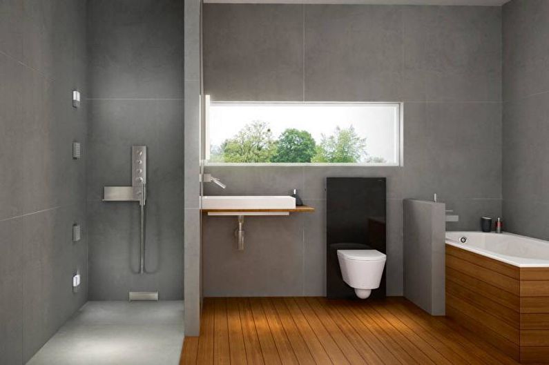 Koupelna se sprchou - design interiéru fotografie