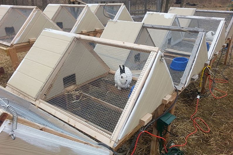 Gaiolas de coelho DIY - Instalação e Operação