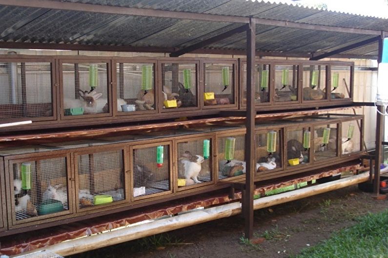Cages de lapin bricolage - photo