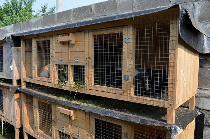 Cages de lapin bricolage - photo