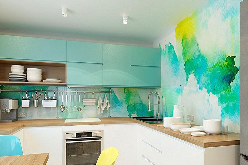 Krāsas sienām virtuvē