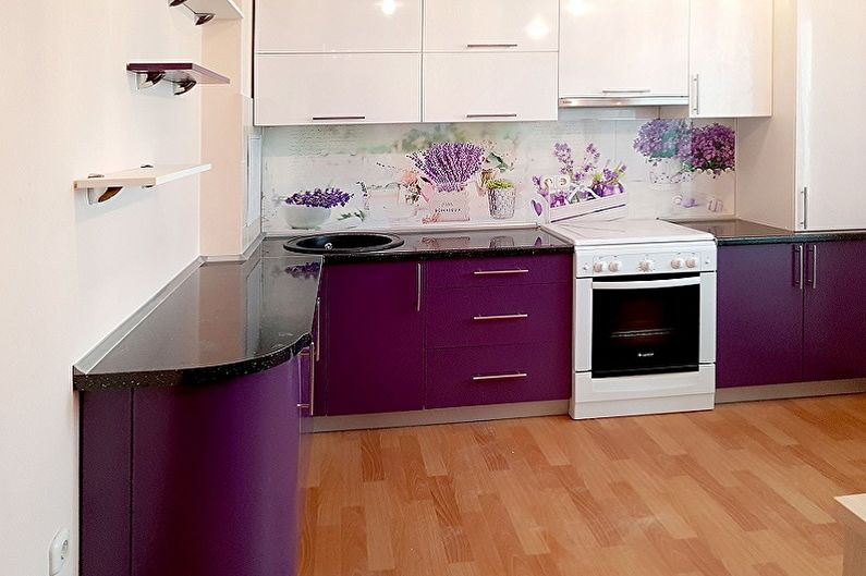 Purple Kitchen Design - Furniture