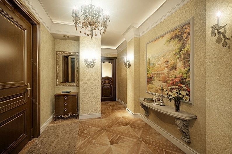 Couloir de style classique - Design d'intérieur