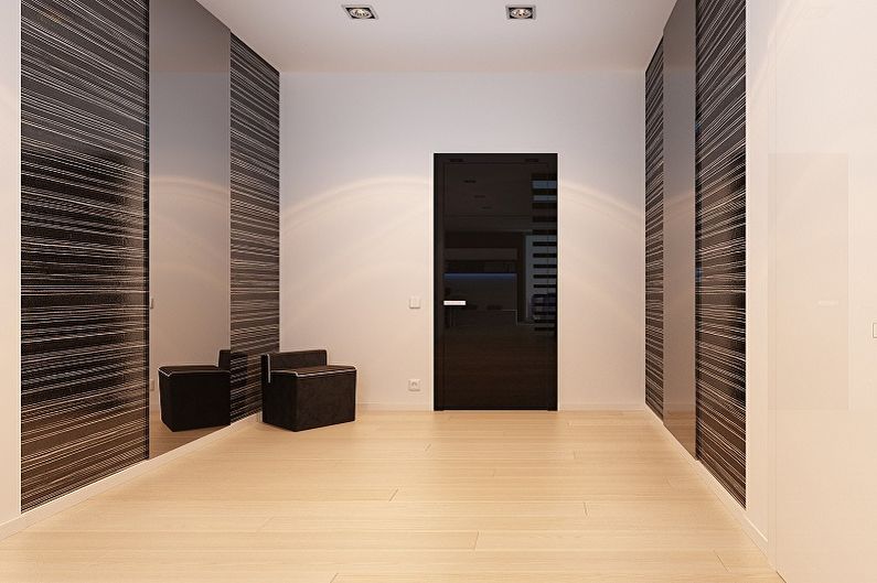 Koridors dzīvoklī - interjera dizaina foto