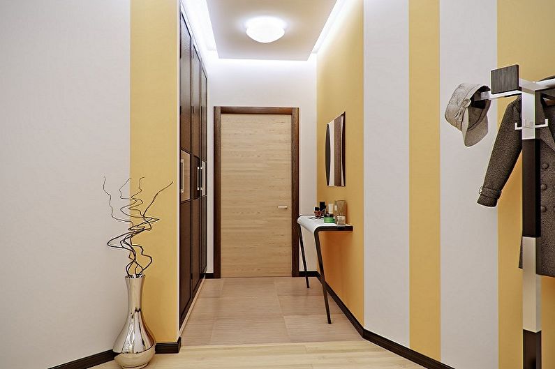 Couloir dans l'appartement - photo de design d'intérieur