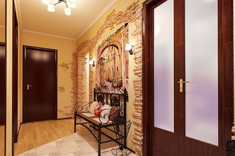 Folyosó a lakásban - belsőépítészeti fotó
