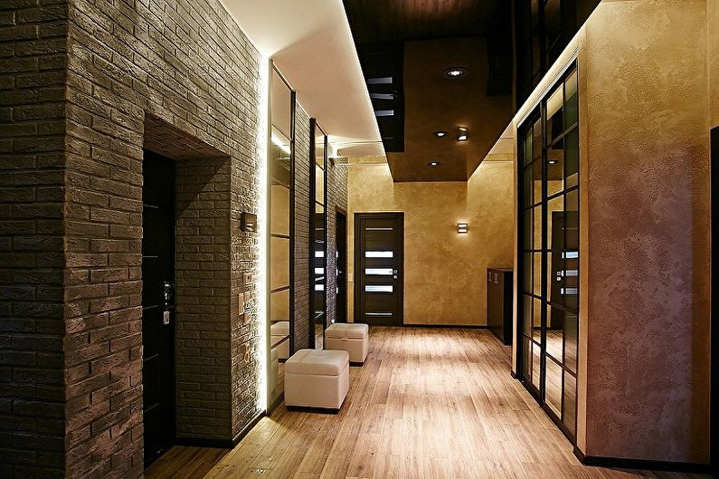 Korridor i lejligheden - interiørdesignfoto