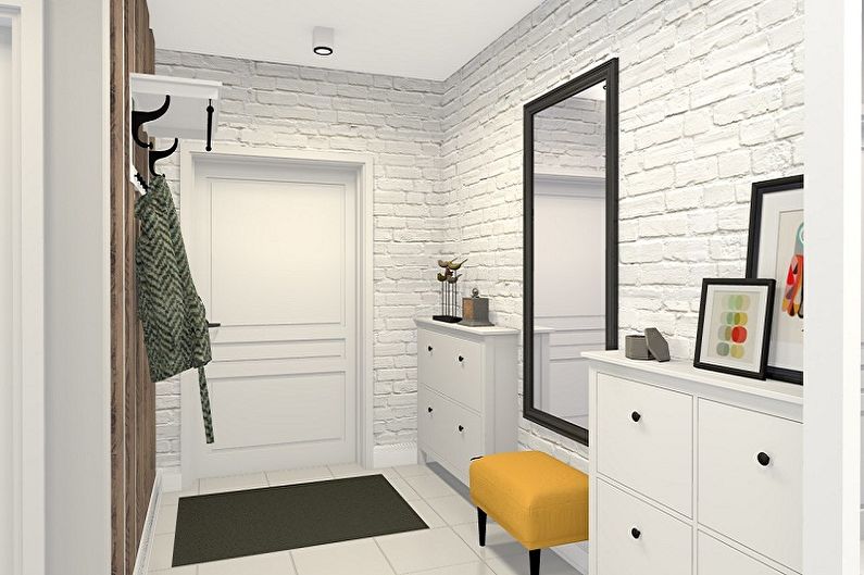 Koridors dzīvoklī - interjera dizaina foto