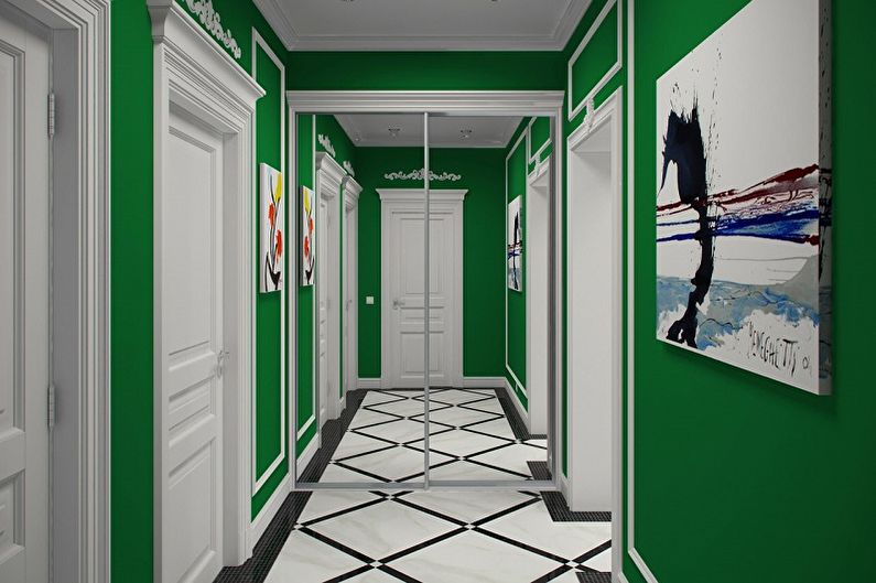 Con qué colores combina el verde - foto de interiores