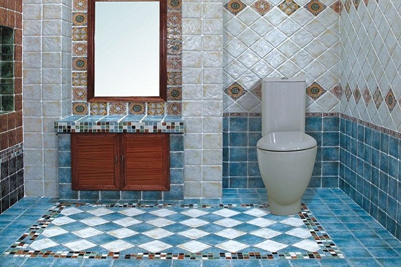 A fürdőszoba padlólapjai - Üvegezett csempe