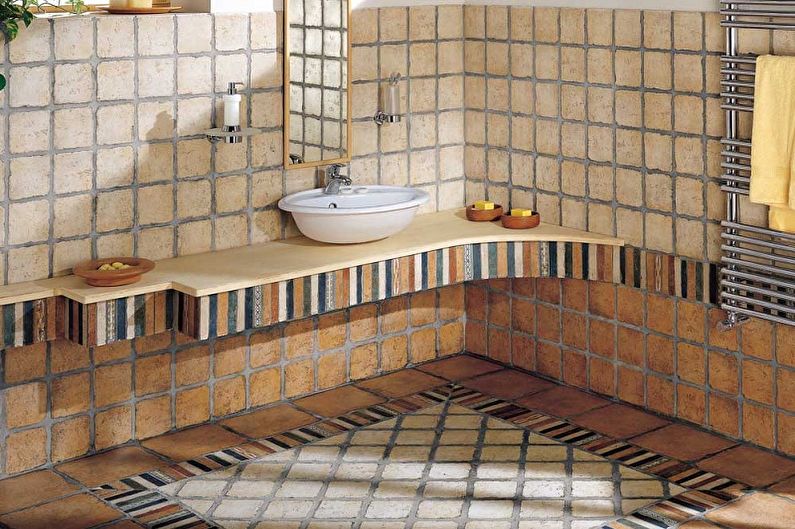 A fürdőszoba padlólapjainak típusai - Klinkerlapok