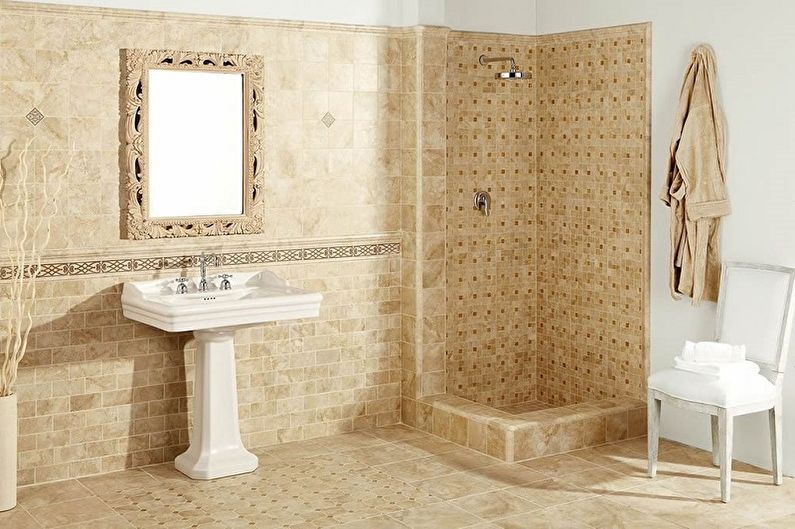 Tipos de piso para o banheiro - azulejo Metlakh