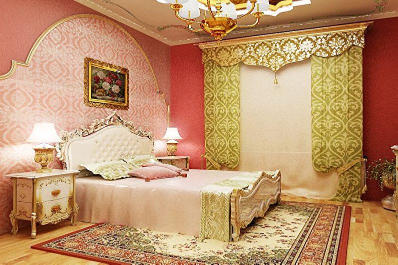 Guardería rosa en estilo oriental - Diseño de interiores