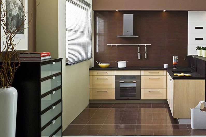 Cozinha bege em estilo moderno - Design de Interiores