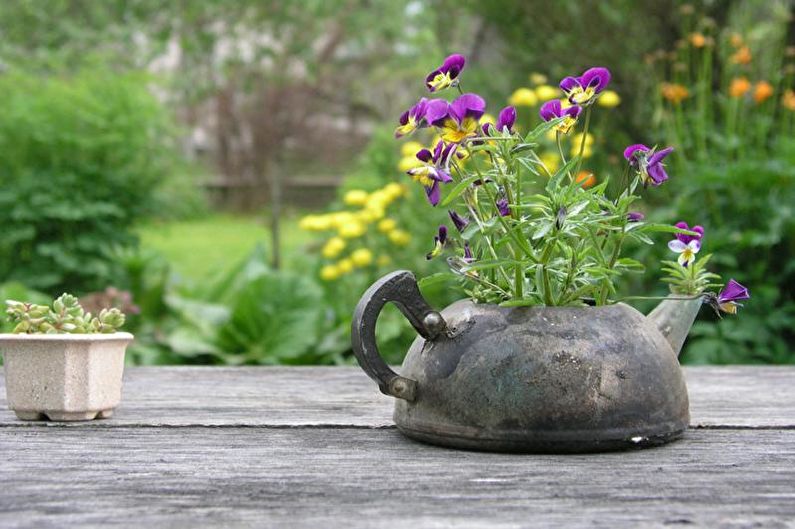 Pot bunga DIY - foto