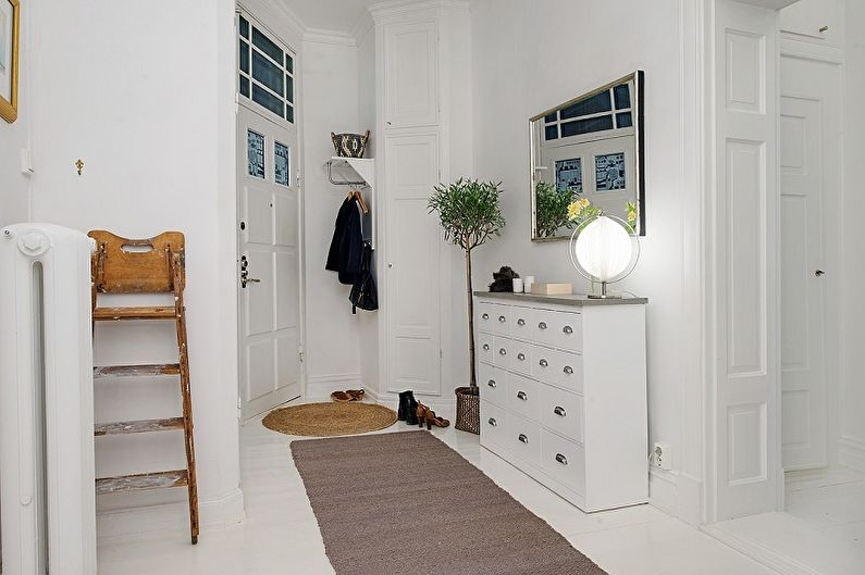Μικρή αίθουσα εισόδου σκανδιναβικού στιλ - Εσωτερική διακόσμηση