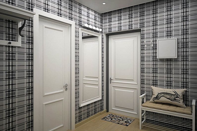 Couloir de style scandinave - photo de design d'intérieur