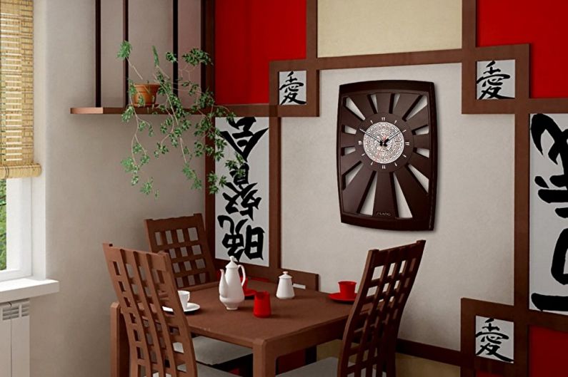 Conception de cuisine de style oriental - Éclairage et décoration