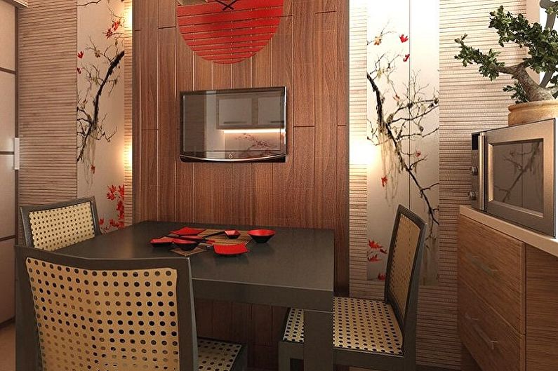 Кухня в ориенталски стил - снимка за интериорен дизайн
