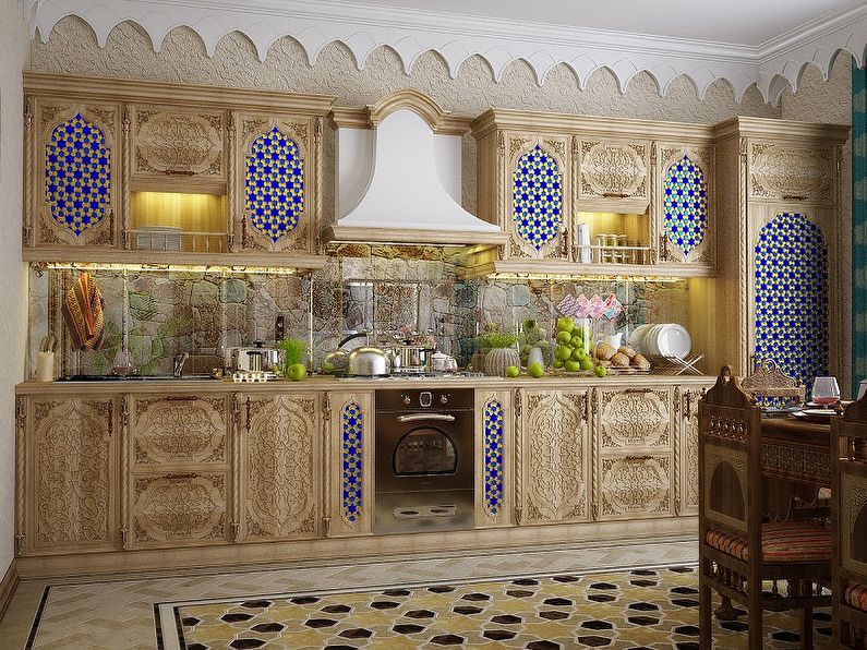 Cozinha em estilo oriental - design de interiores