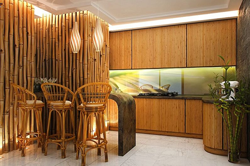 Tipuri de panouri de perete pentru decorațiuni interioare - Panouri din bambus