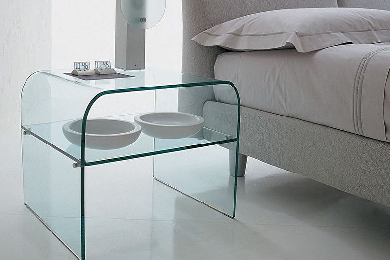 Typer av glas soffbord - Beroende på storlek och form