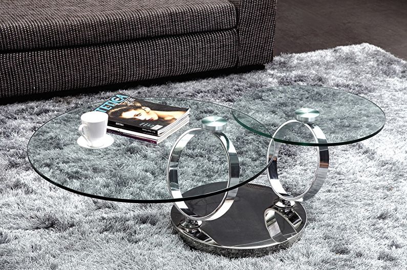 Stakleni stolovi za kavu - fotografija