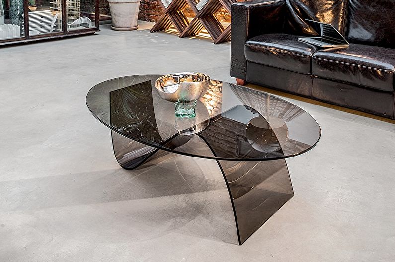 Tables basses en verre - photo