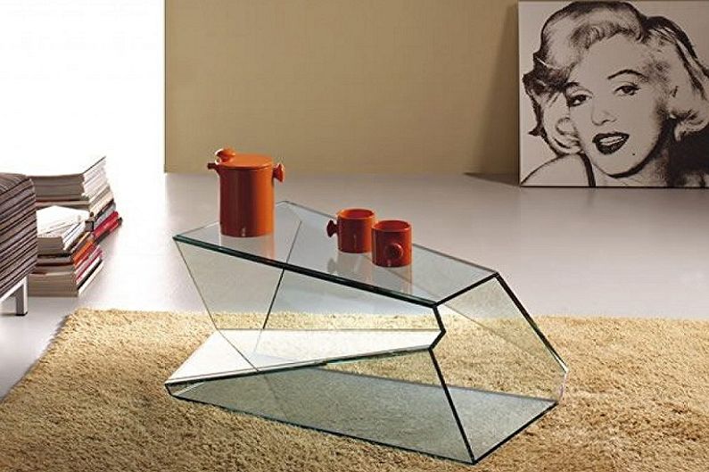 Tables basses en verre - photo