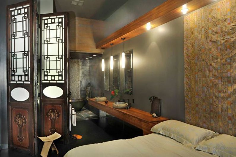 Design della camera da letto in stile giapponese - Mobili