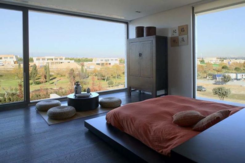 Спалня в японски стил - снимка за интериорен дизайн