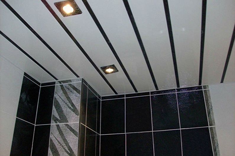 Types of plastic panels for the bathroom - Depending on the size and mounting methods
